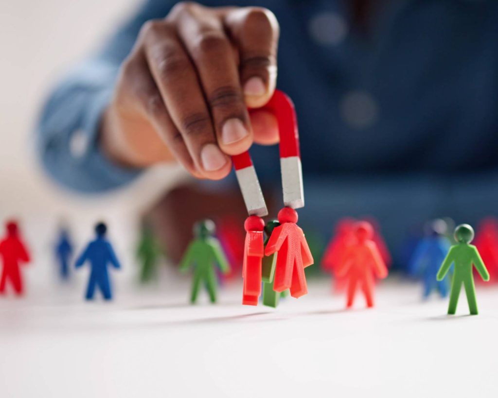 Content marketing lead generation attracting potential customers
