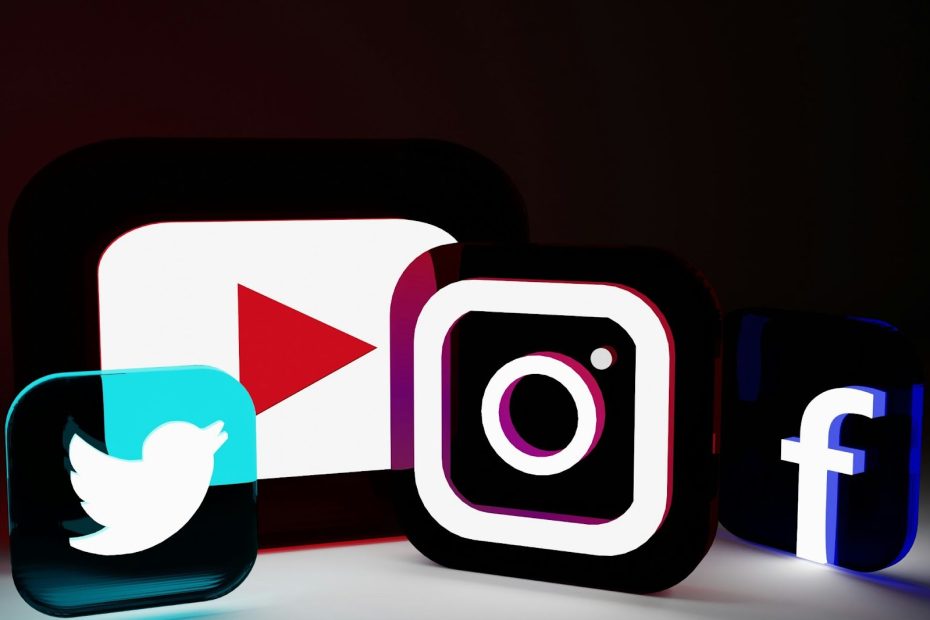 Social media platforms like YouTube, Instagram, Twitter, and Facebook used by companies to reach brand customers.